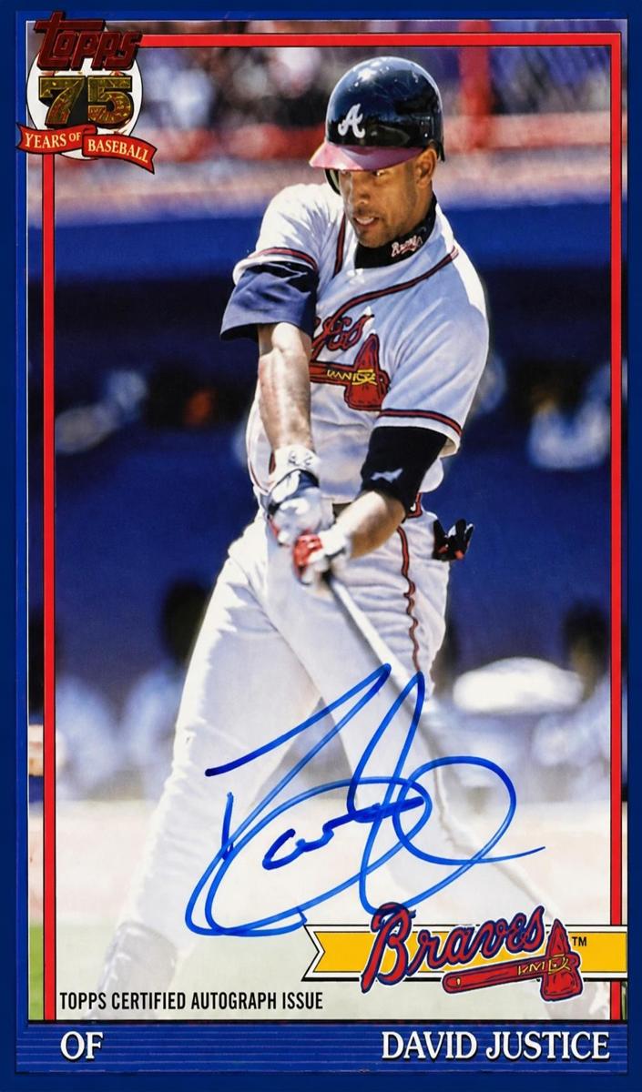 David Justice 2026 Topps 1991 Topps Autographs Baseball