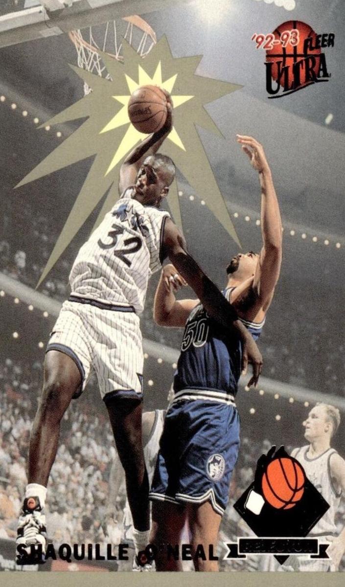 1992 Ultrarejectors Fleer #4 Shaquille O'Neal front