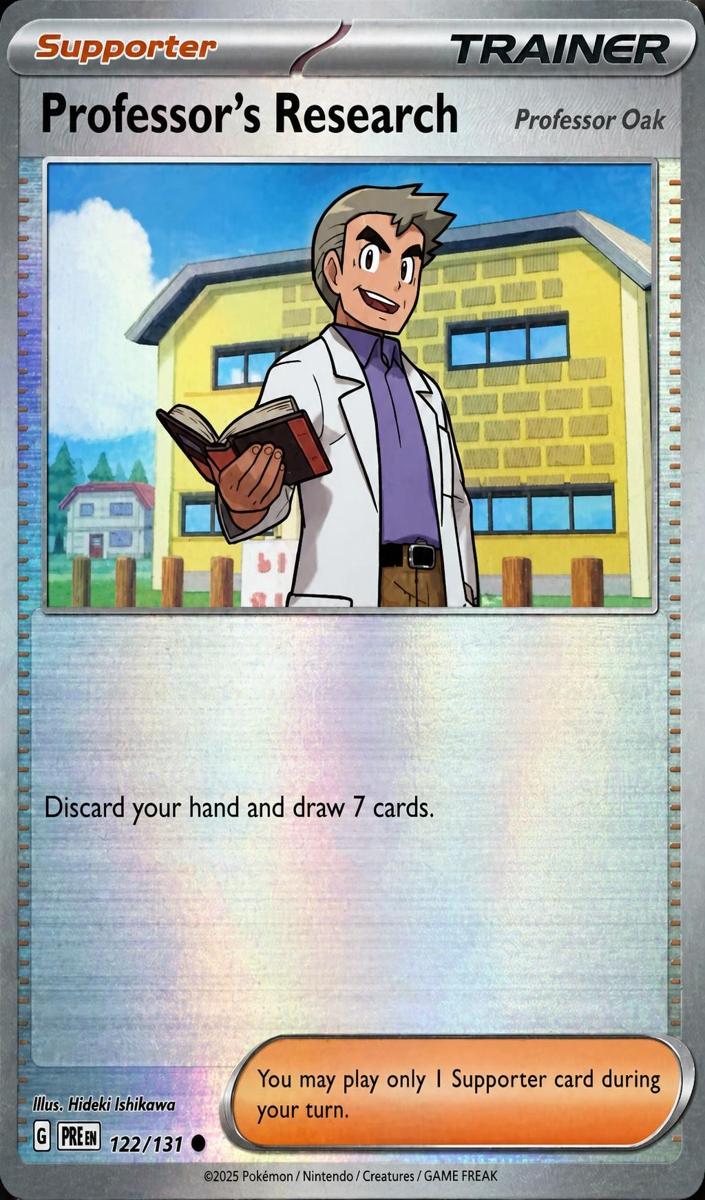 2025 Professor's Research: Professor Oak [Poke Ball] #122