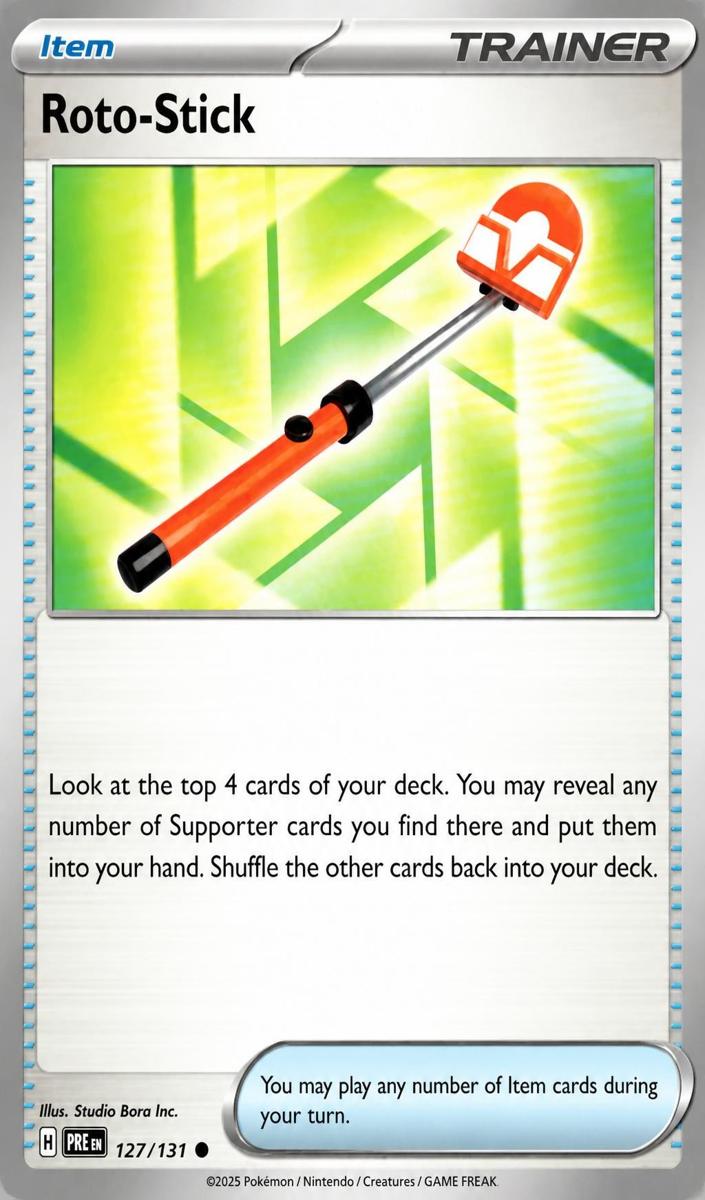Roto Stick 2025 Pokemon Scarlet & Violet Prismatic Evolutions