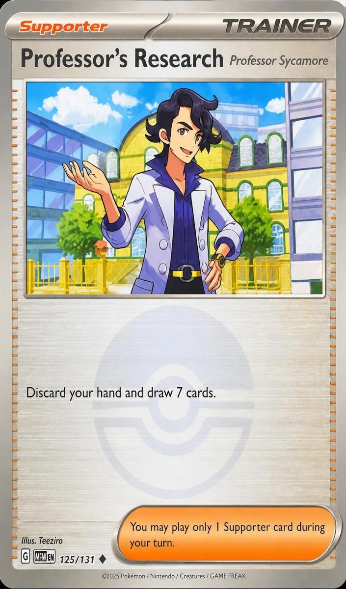 2025 Professor's Research: Professor Sycamore [Poke Ball] #125