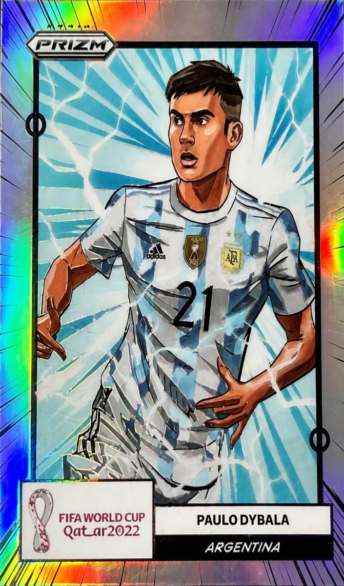 2022 Panini Prizm World Cup Manga Paulo Dybala #8 card