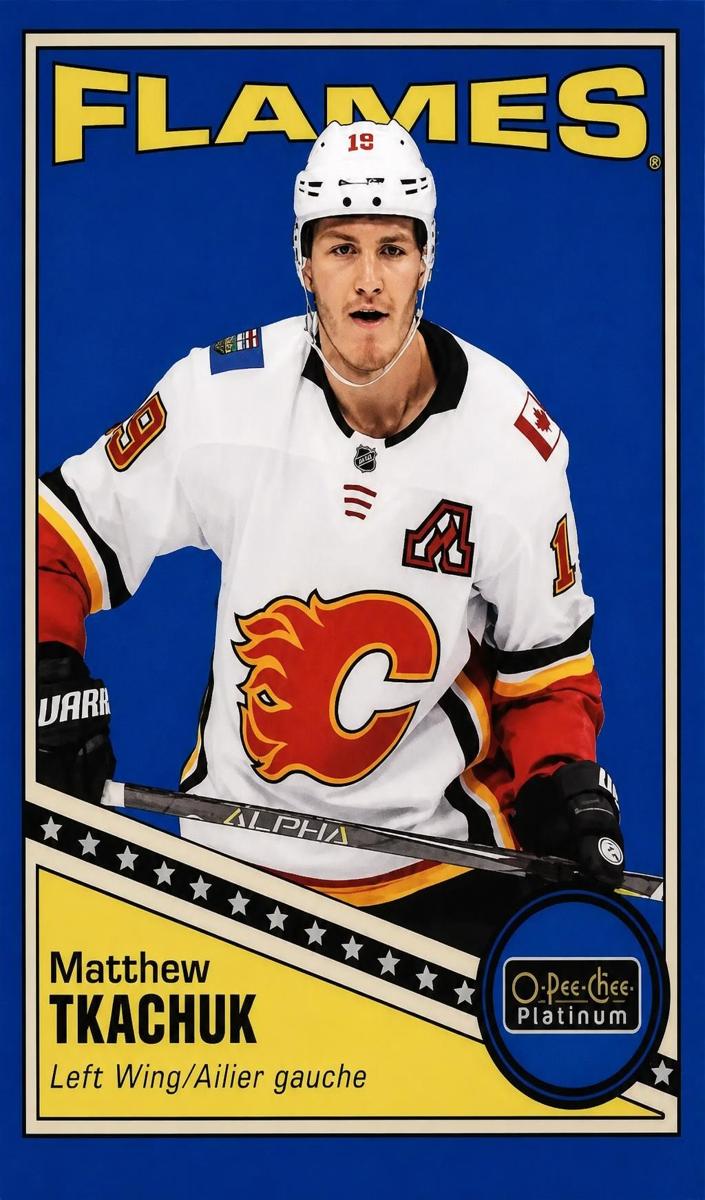 2019 O-Pee-Chee Platinum Matthew Tkachuk [Golden Treasures] #R-42 card