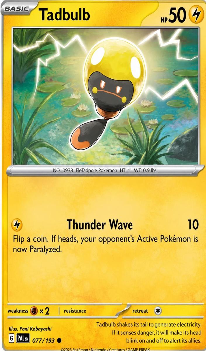 Tadbulb 2023 Pokemon Scarlet & Violet Paldea Evolved