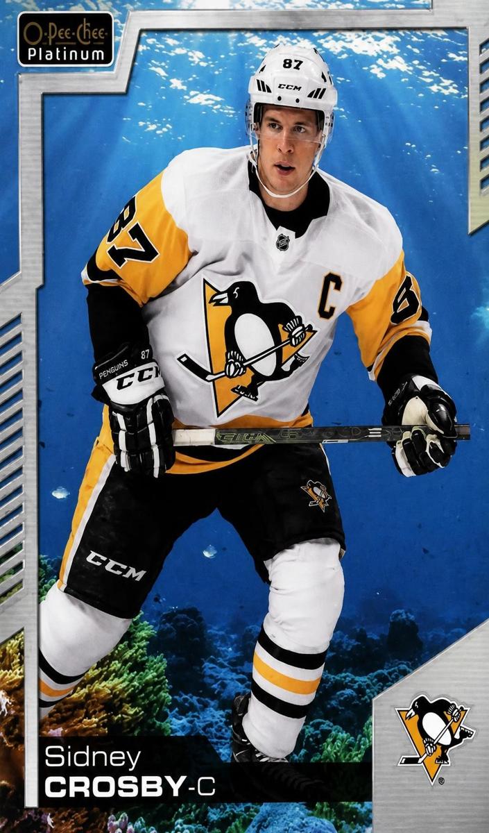 2020 O-Pee-Chee Platinum Sidney Crosby [Aquamarine] #149 card
