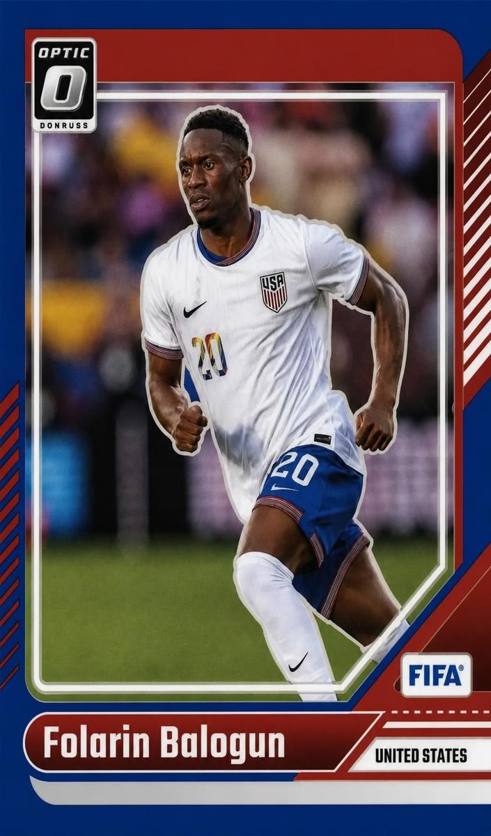 2024 Panini Donruss Folarin Balogun [Blue] #4 card
