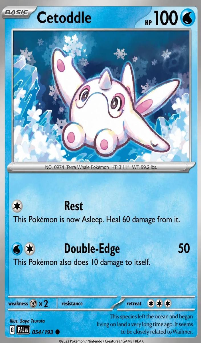 Cetoddle 2023 Pokemon Scarlet & Violet Paldea Evolved