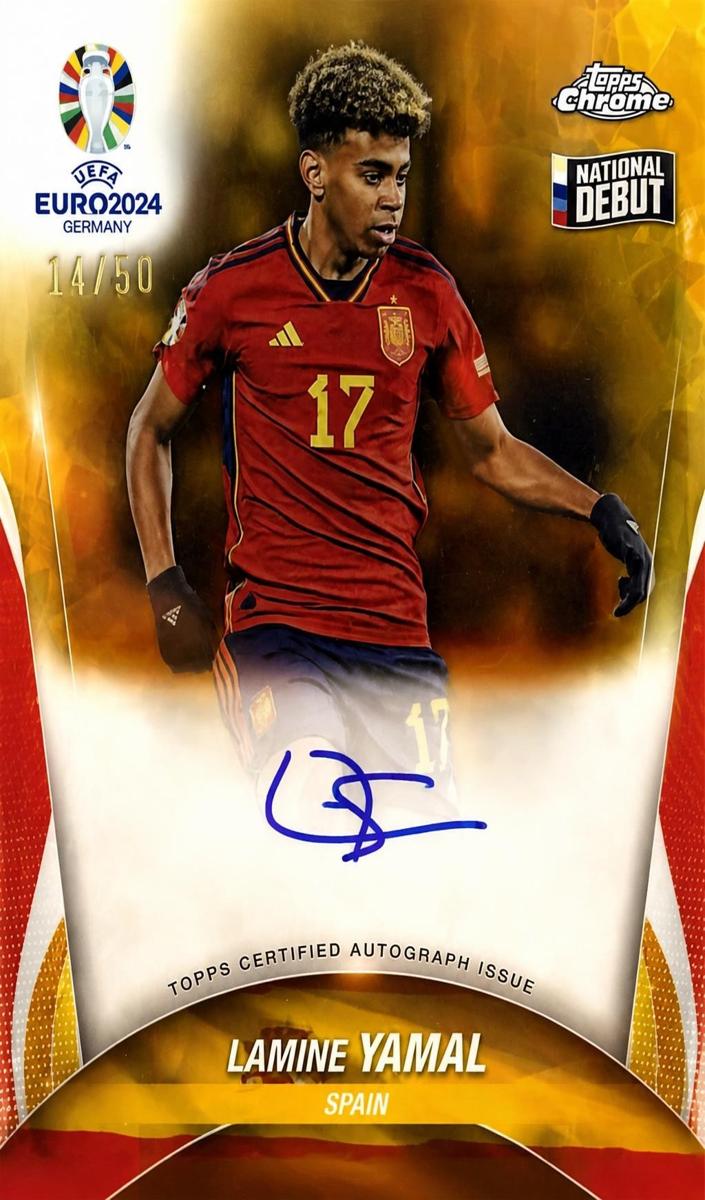 2024 Lamine Yamal [Gold Refractor] #CA-LY