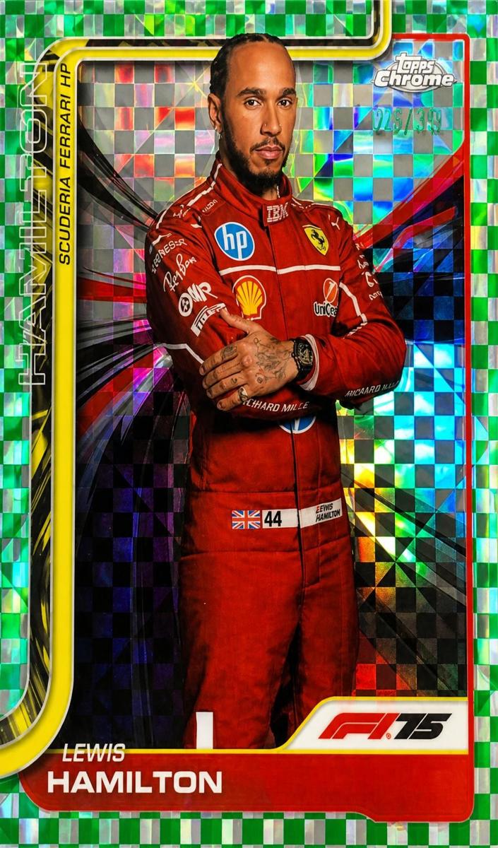 2025 Lewis Hamilton [Green Checker Flag Refractor] #4