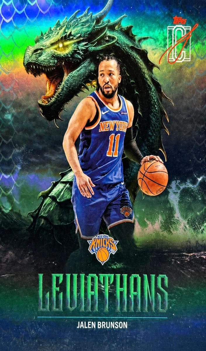 2025 Topps Signature Class Leviathans Jalen Brunson #LEV-4 card