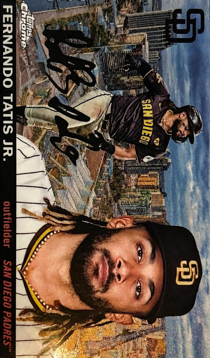 2025 Topps Chrome Platinum 1955 City Variation Fernando Tatis Jr. #55CV-61 card