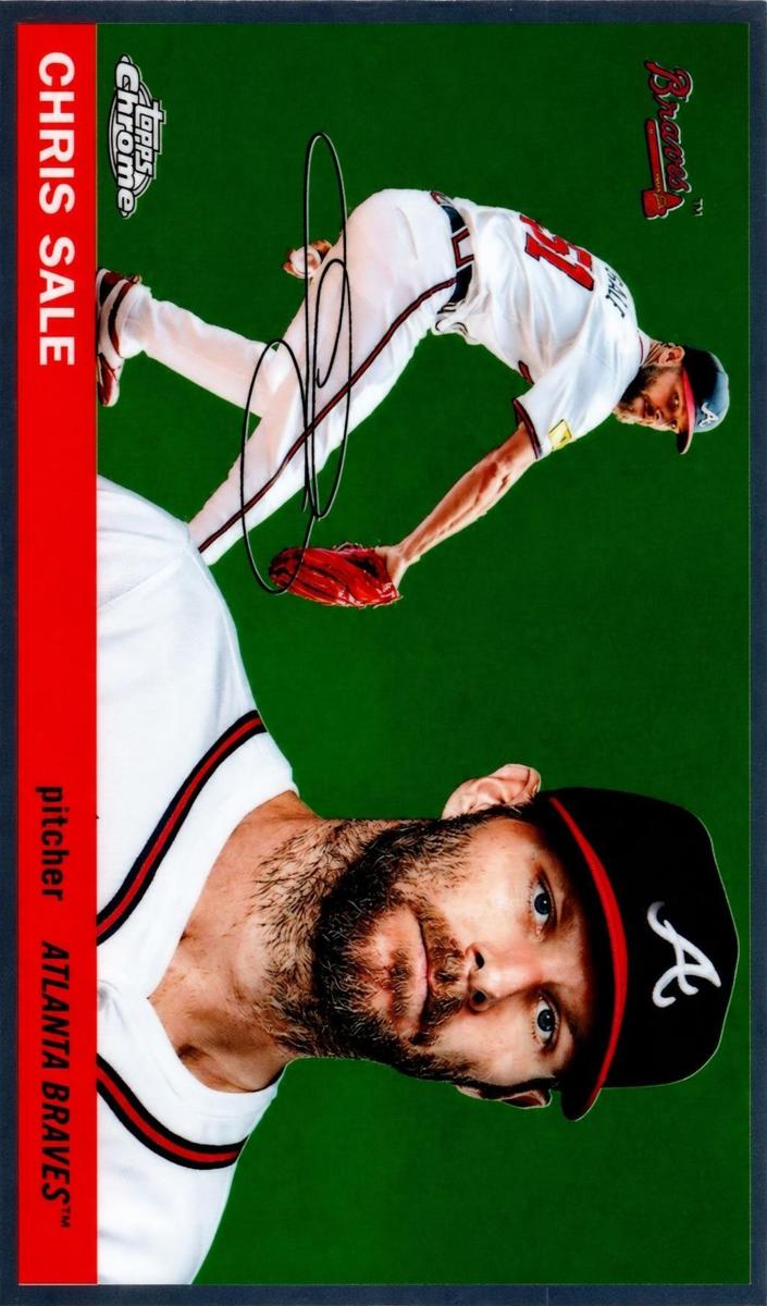 2025 Topps Chrome Platinum Chris Sale [Vibrations Refractor] #49 card