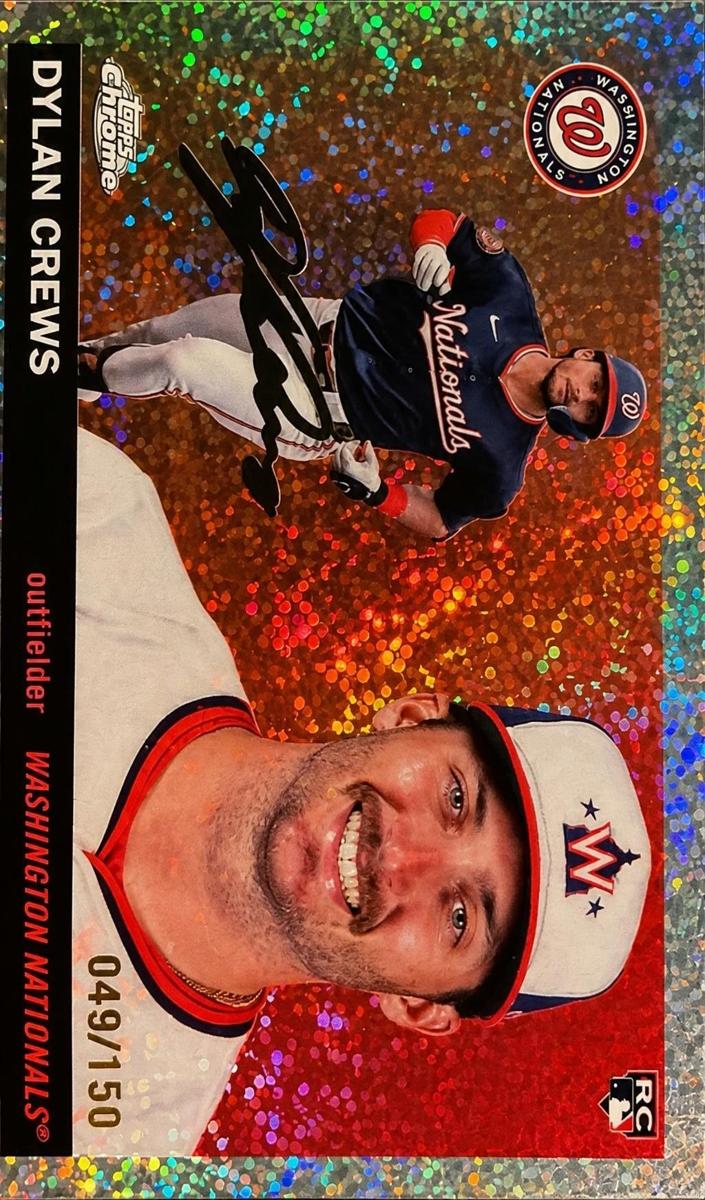 2025 Topps Chrome Platinum Dylan Crews [Prism] #244 card