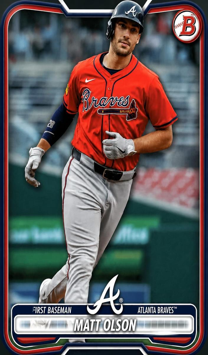 Matt Olson 2026 Bowman Baseball card