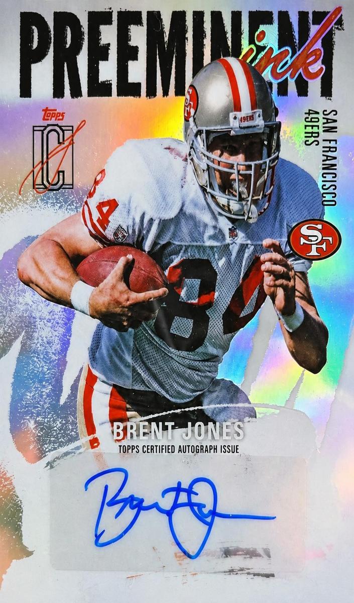 2025 Topps Signature Class Brent Jones #PI-BJ card