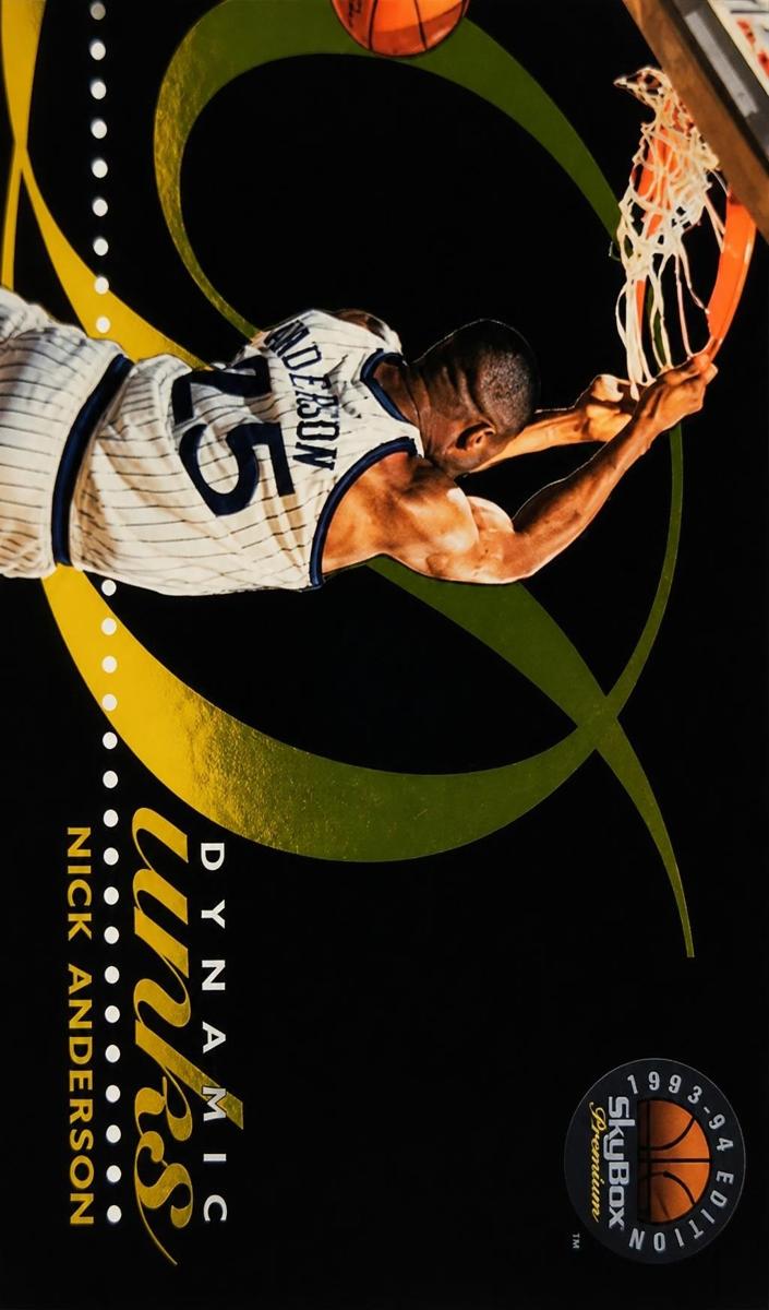 Nick Anderson 1993 Skybox Premium Dynamic Dunks Basketball