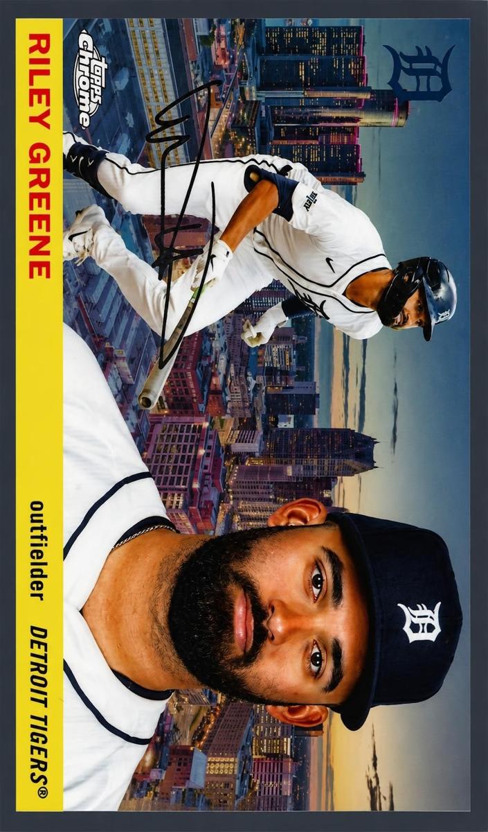 2025 Topps Chrome Platinum 1955 City Variation Riley Greene #55CV-28 card