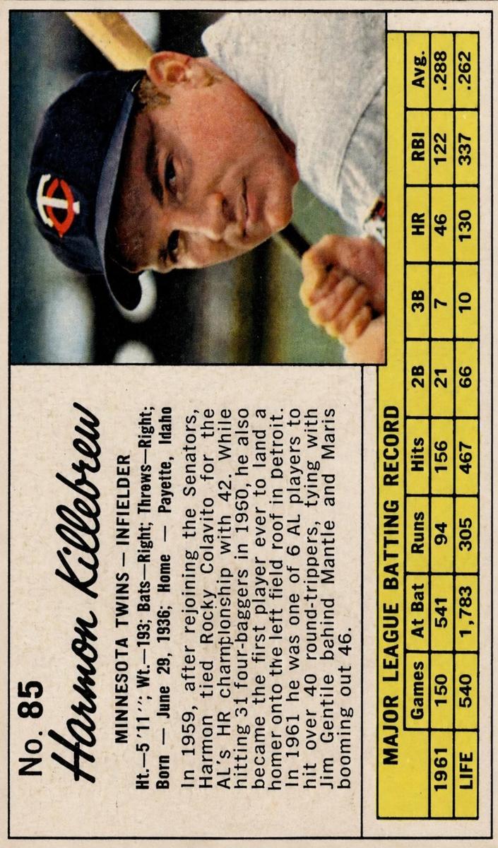 1962 Harmon Killebrew #85