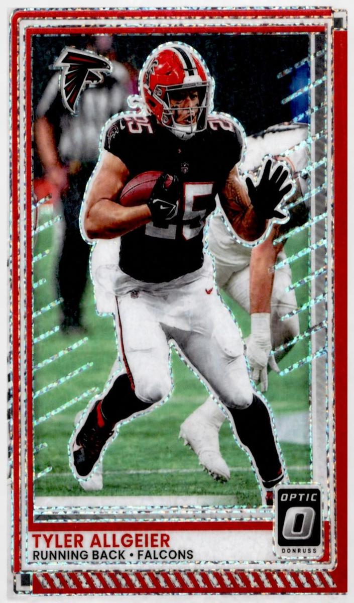 Tyler Allgeier 2025 Donruss Optic Football card