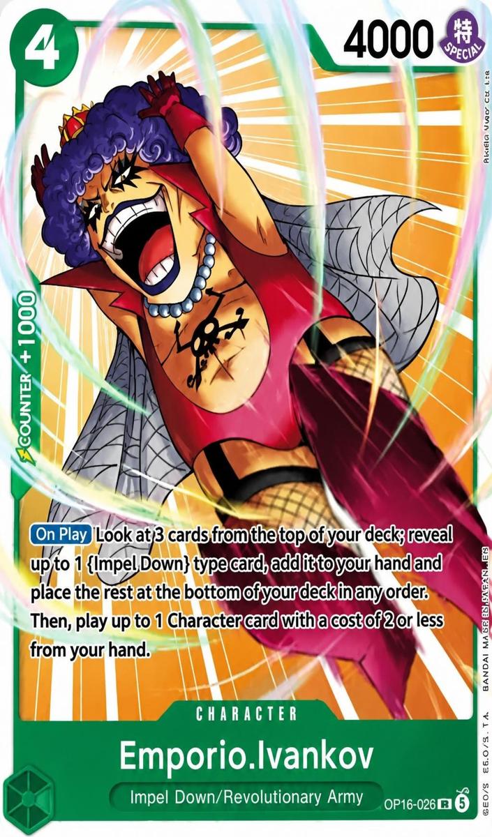 2026 One Piece The Time of Battle Emporio.Ivankov #OP16-026 card