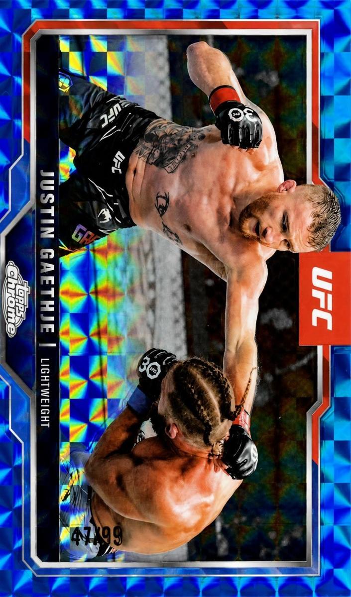 2025 Justin Gaethje [Blue Geometric Refractor] #138
