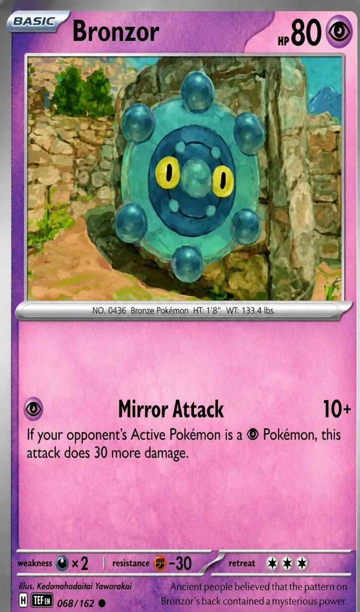 Bronzor 2024 Pokemon Scarlet & Violet Temporal Forces