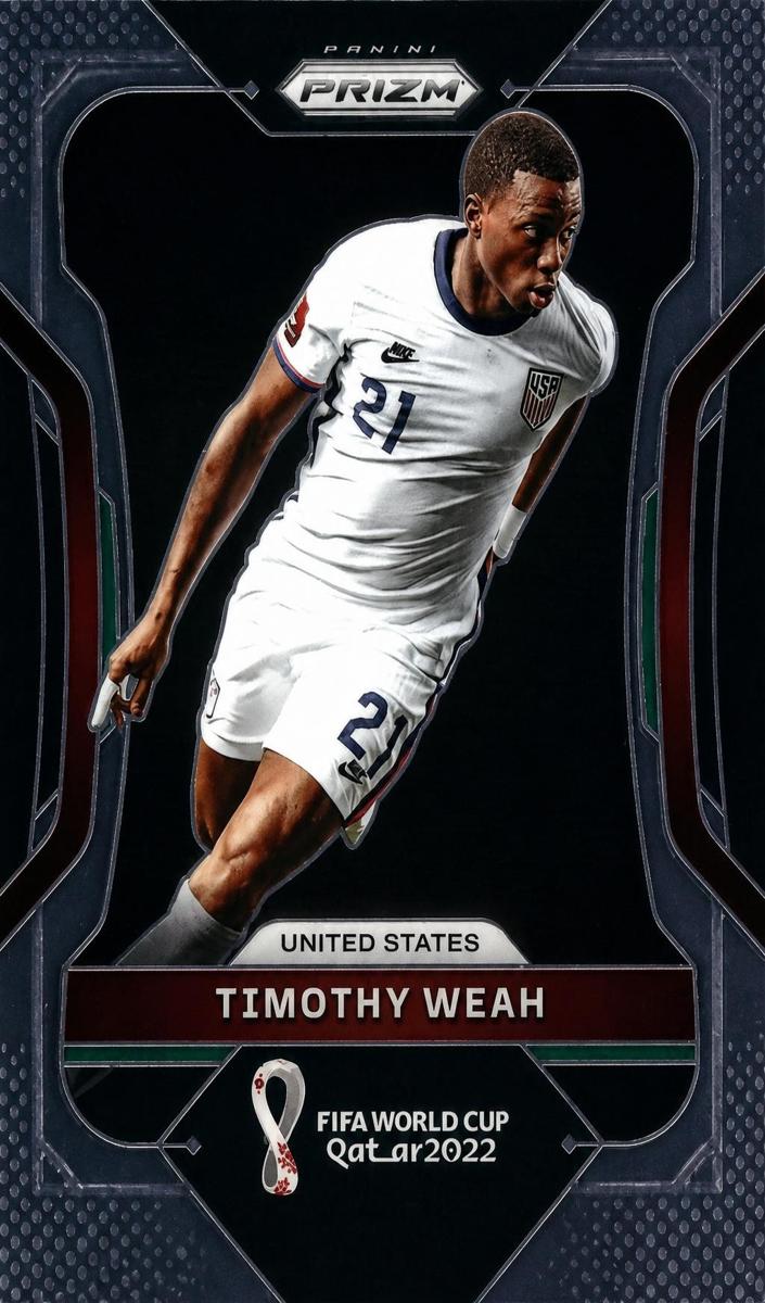 Timothy Weah 2022 Prizm World Cup Qatar card