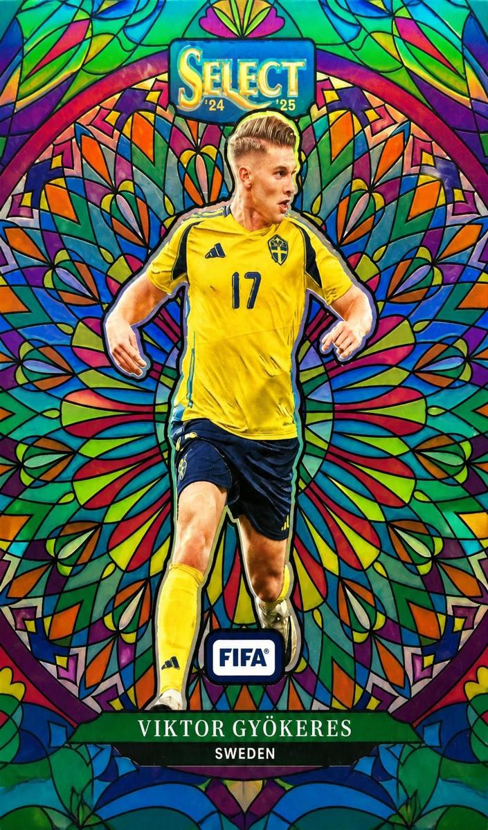 2024 Panini Select FIFA Stained Glass Viktor Gyokeres #3 card