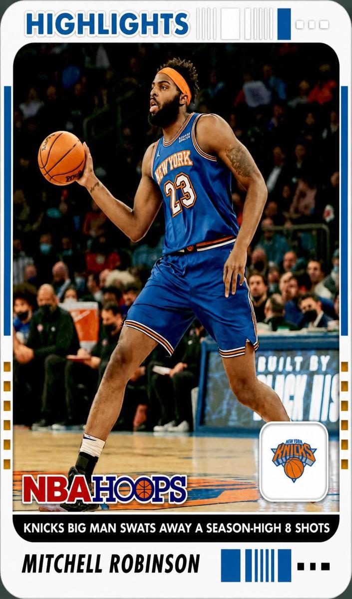 2022 Panini Hoops Mitchell Robinson #5 card