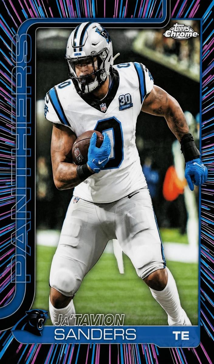 Ja'Tavion Sanders 2025 Topps Chrome Football card