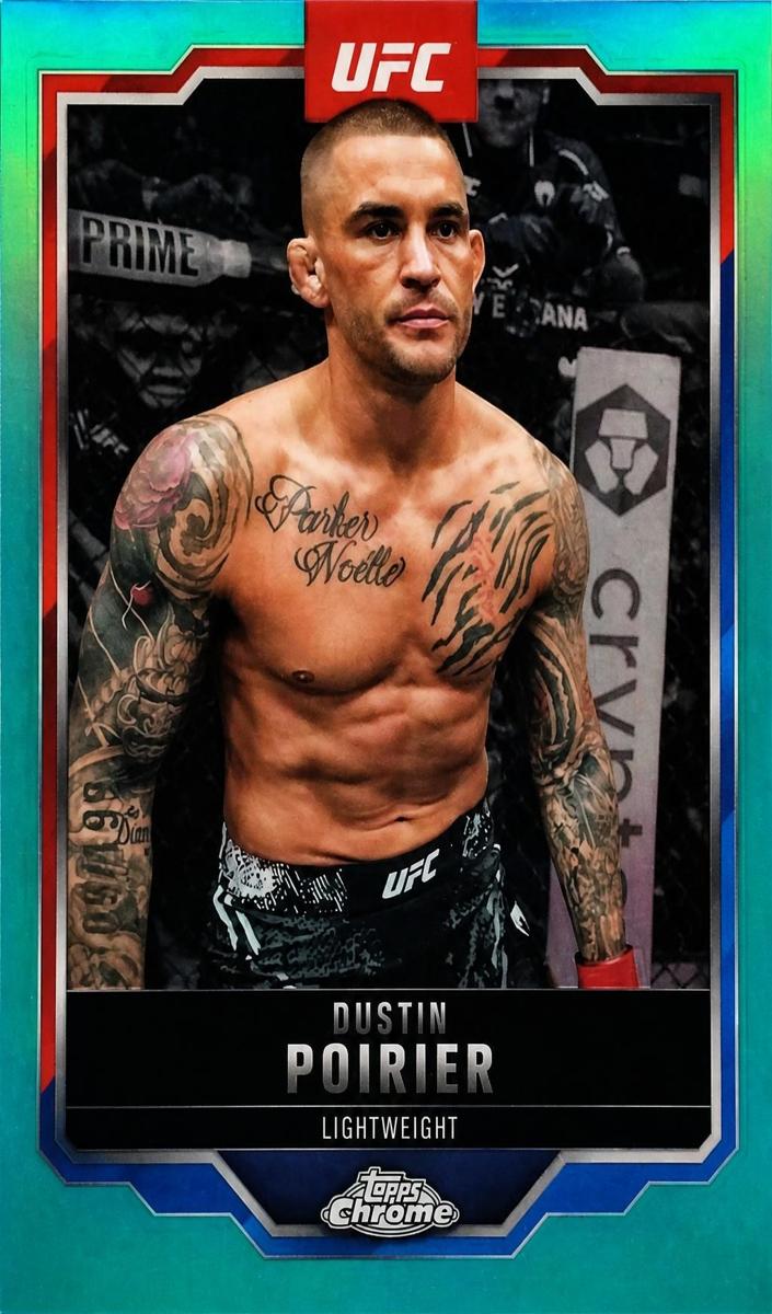 2025 Dustin Poirier [Aqua Refractor] #7