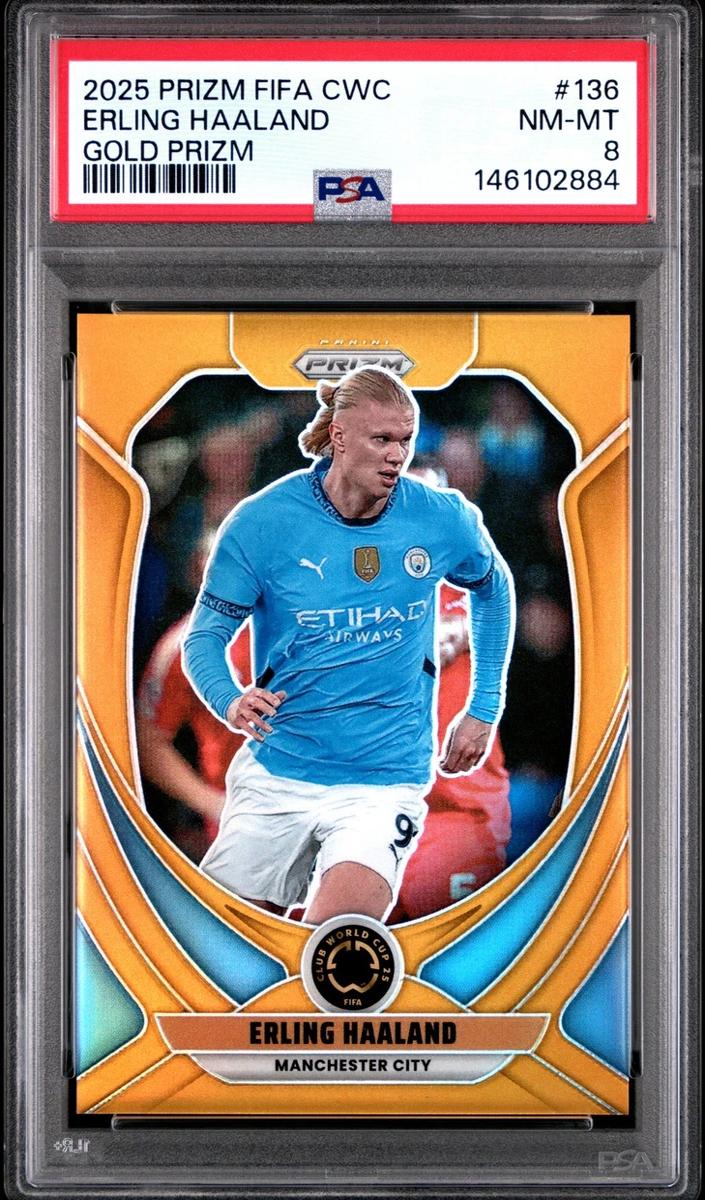 2025 Panini Prizm FIFA Club World Cup Erling Haaland [Gold] #136 card