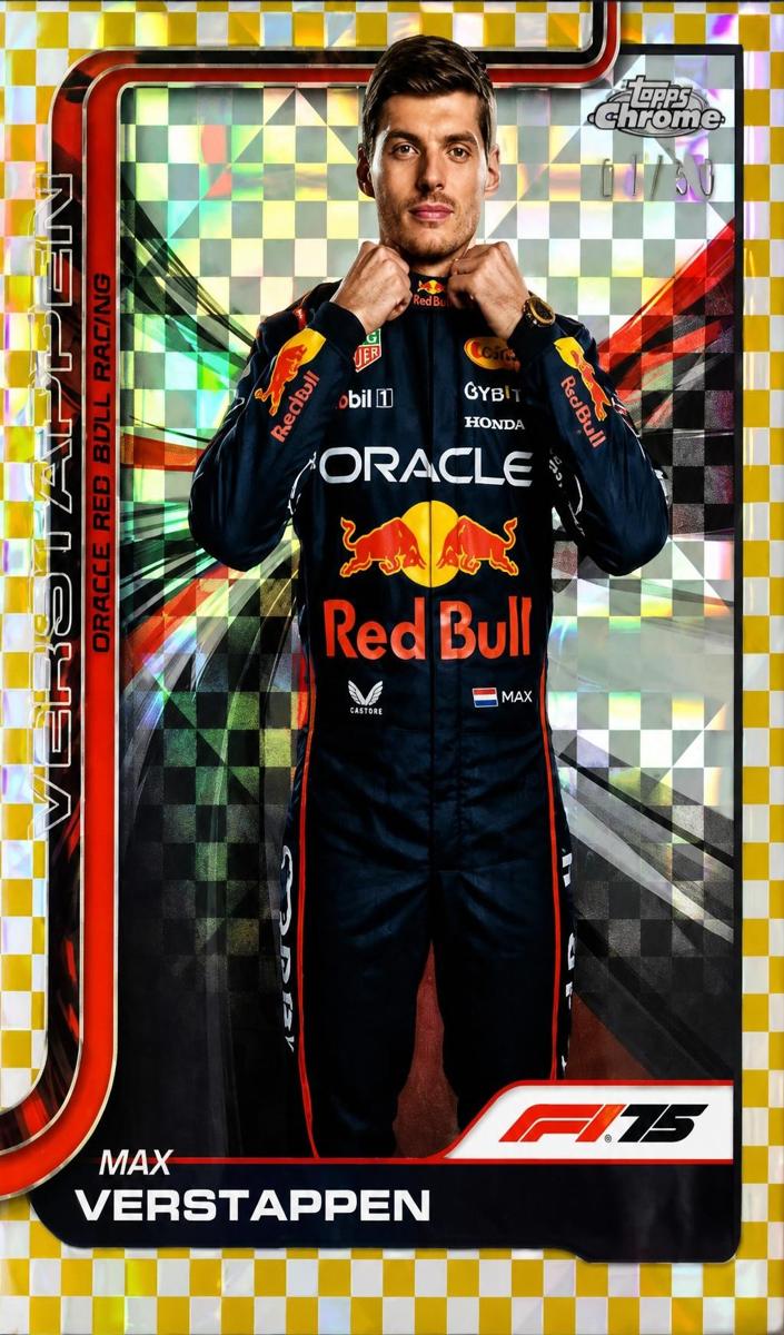 2025 Max Verstappen [Gold Checker Flag Refractor] #1