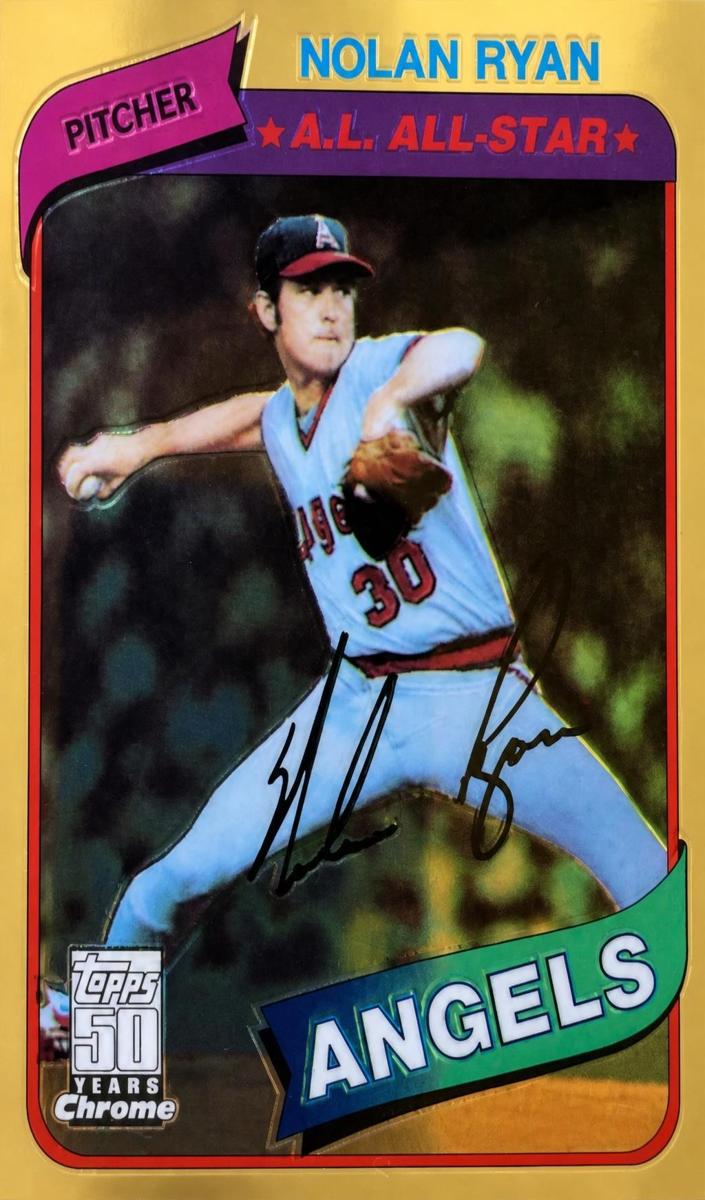 2001 Topps Chrome Nolan Ryan #39 card