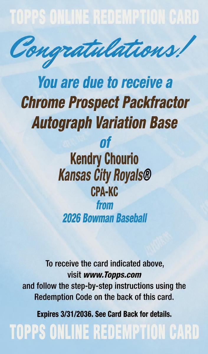 2026 Kendry Chourio #CPA-KC