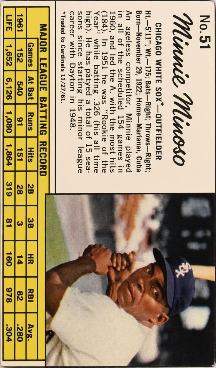 1962 Minnie Minoso [Hand Cut] #51