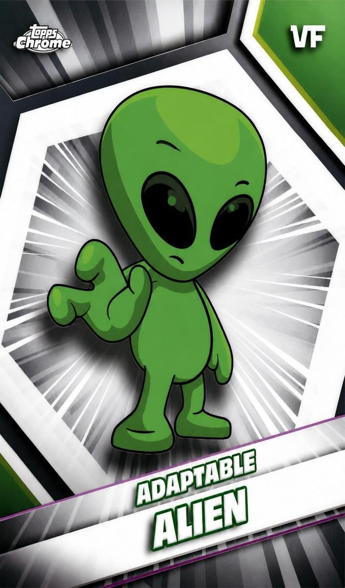 2026 Topps Chrome VeeFriends Adaptable Alien #51 card