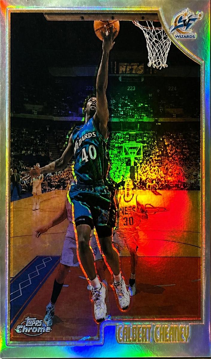 1998 Topps Chrome Calbert Cheaney #114 card