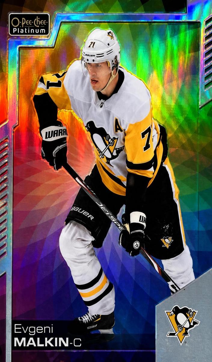 2020 O-Pee-Chee Platinum Evgeni Malkin [Orange Checkers] #141 card
