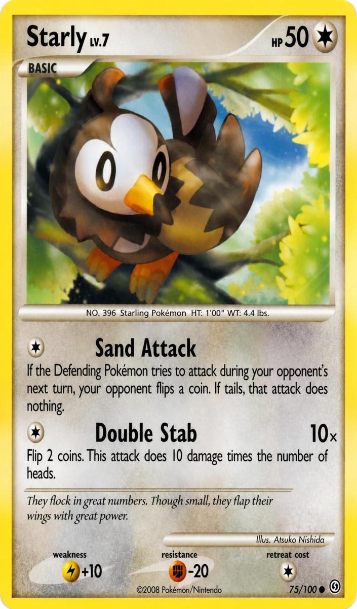 Starly 2008 Pokemon Diamond & Pearl Stormfront