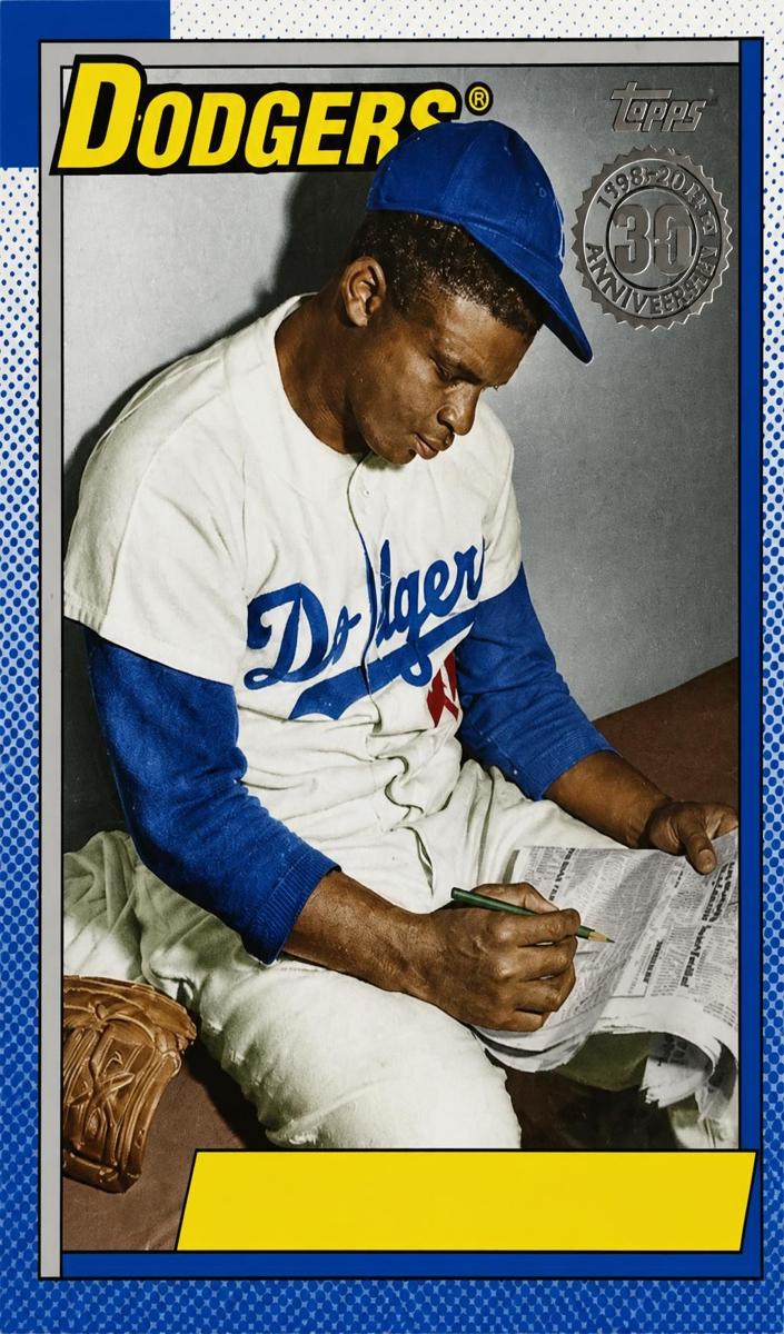 2025 Topps 1990 TOPPS-NO NAME #T90-11 Jackie Robinson front