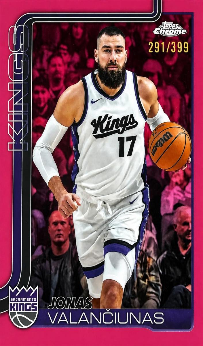 Jonas Valanciunas 2025-26 Topps Chrome Basketball card