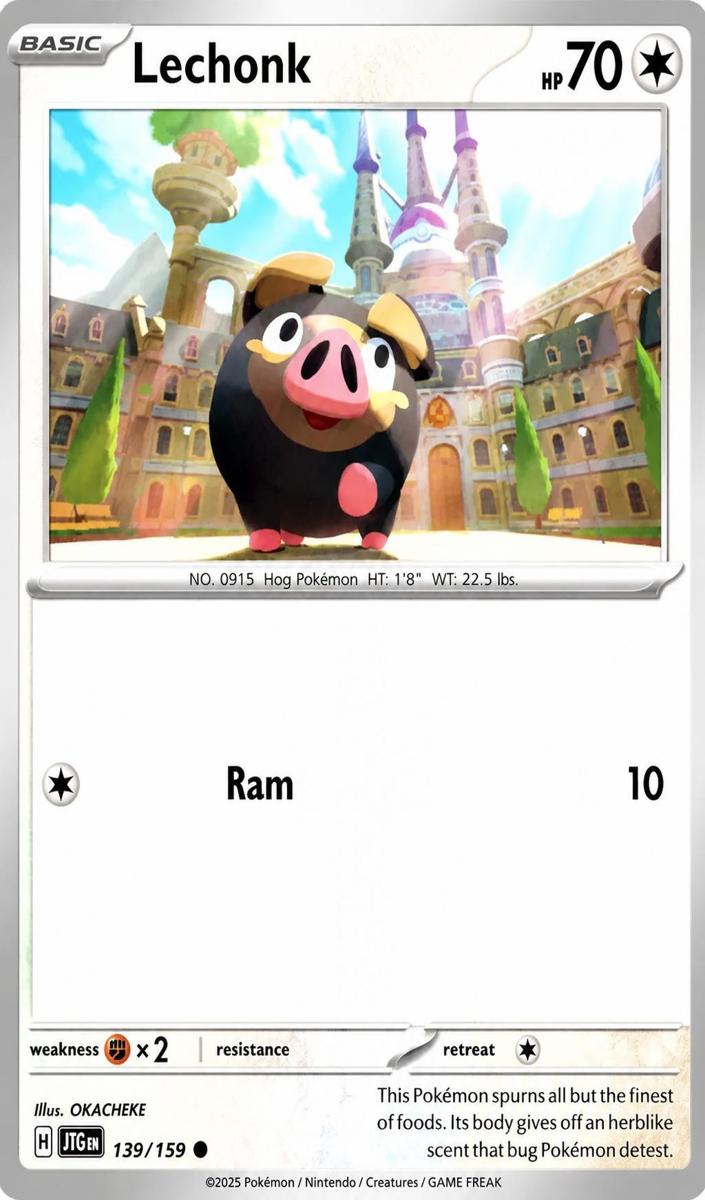 Lechonk 2025 Pokemon Scarlet & Violet Journey Together