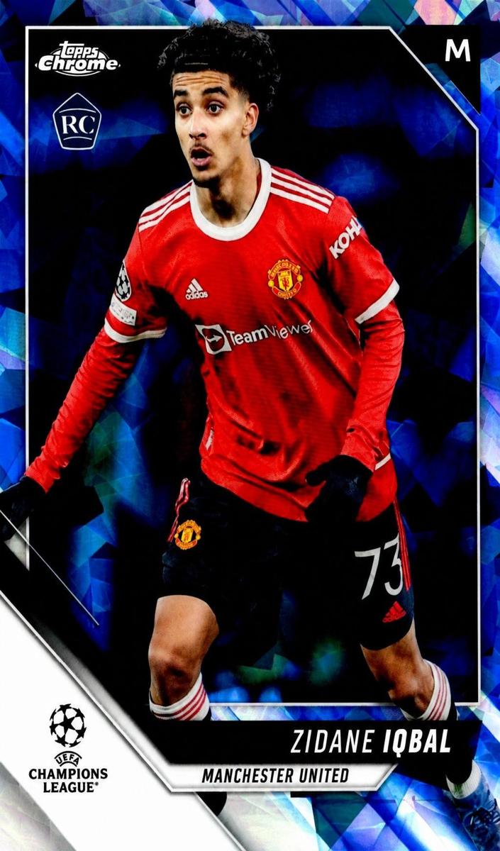 2021 Topps Chrome Sapphire UEFA Champions League Zidane Iqbal #102 card
