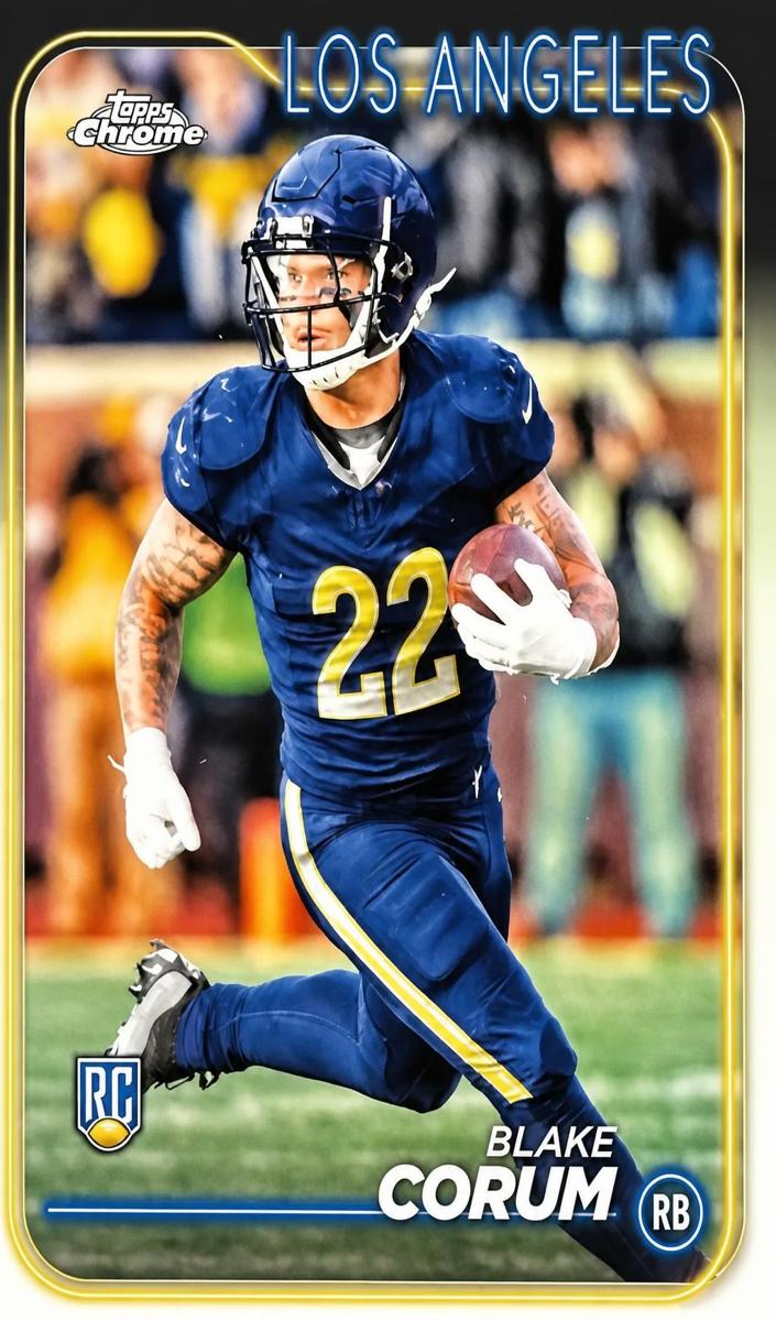 Blake Corum 2024 Topps Chrome Football card