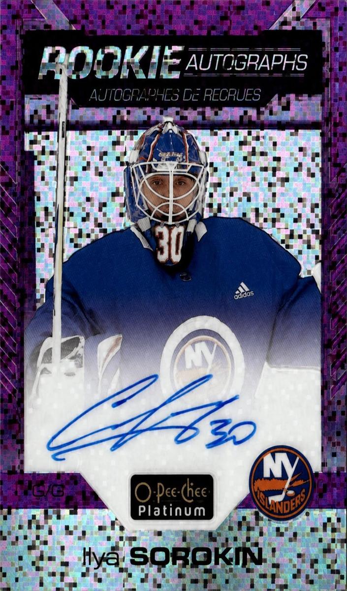 2020 O-Pee-Chee Platinum Ilya Sorokin [Violet Pixels] #R-IS card