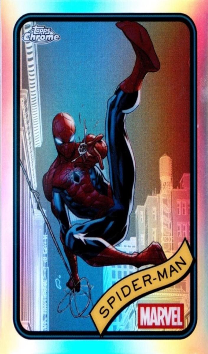 2025 Spider-Man [Clawed Chrome Black Refractor] #101