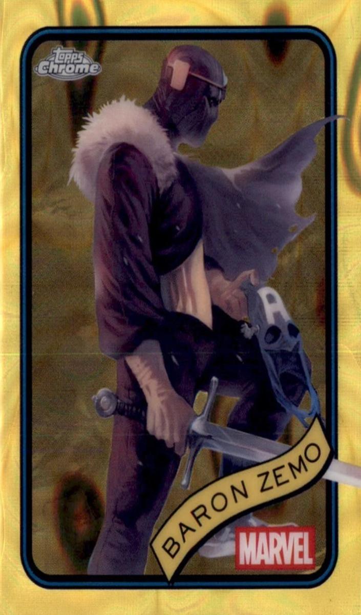2025 Baron Zemo [Clawed Chrome Red Refractor] #125