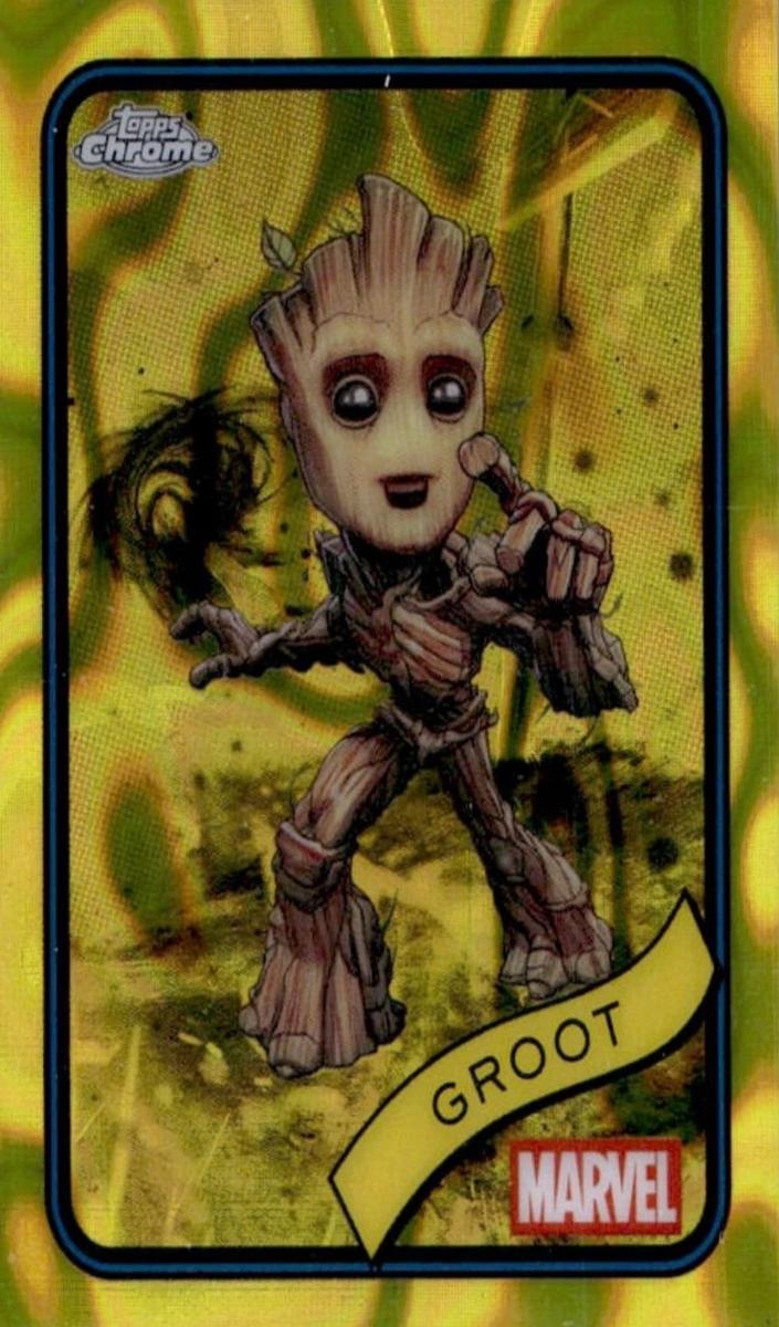 2025 Groot [Yellow Lava Refractor] #35