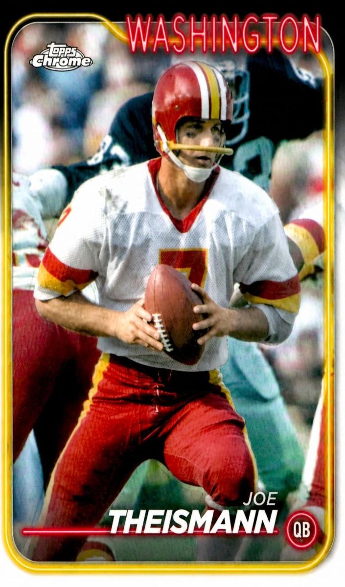 Joe Theismann 2024 Topps Chrome Football card